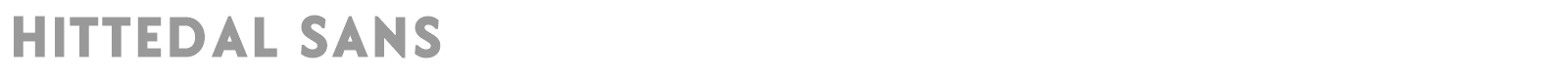 Hittedal Sans font preview